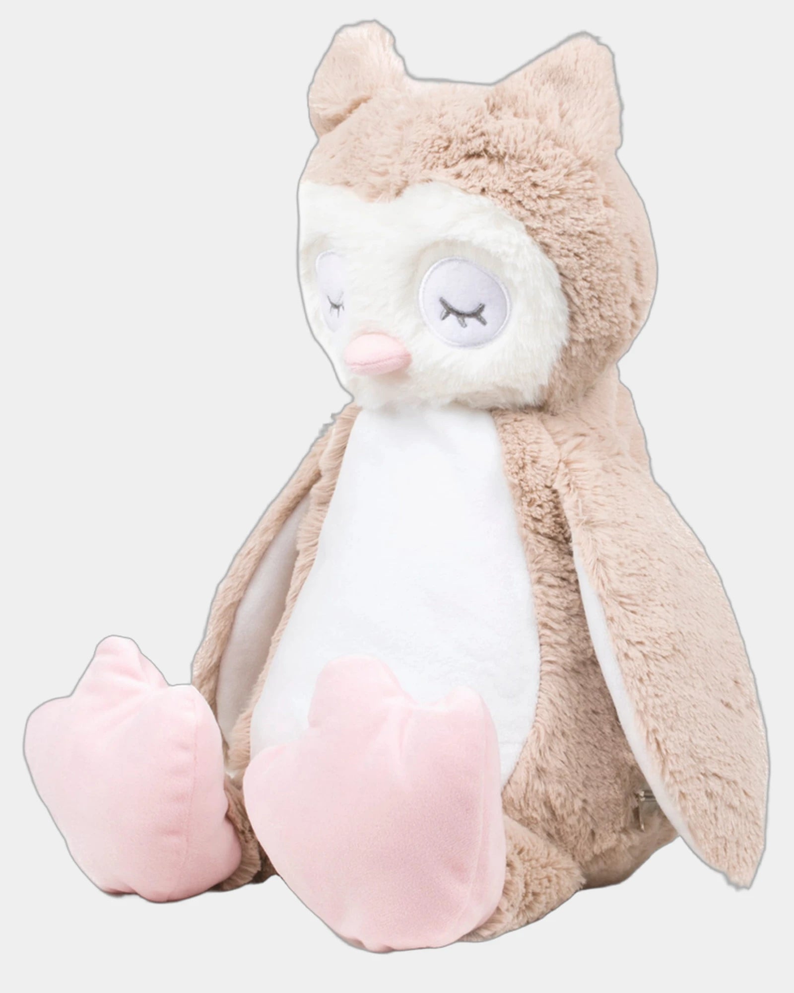 Kuscheltier Eule mit Reißverschluss 40 cm zum Personalisieren - 1